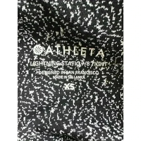 ATHLETA LIGHTNING STATIC 7/8 TIGHT SIZE XS - Picture 6 of 9